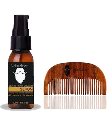 UrbanMooch Beard Comb Beard Oil Serum 50 ml Pack of 2