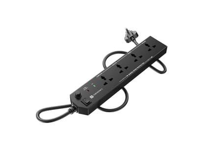 Portronics Power Plate 10 1500 Watts, 3m Long Cord, 4 Universal Sockets Portronics Power Plate 10 1500 Watts, 3m Long Cord, 4 Universal Sockets