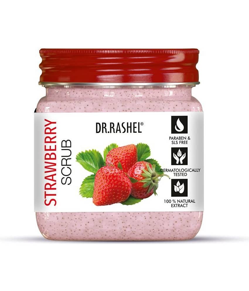 DR.RASHEL STRAWBERRY FACE and BODY SCRUB For MEN and WOMEN (380 ml, Pack OF 1)