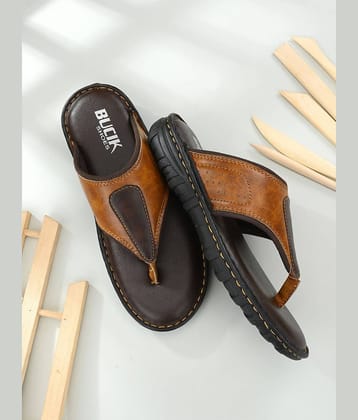 Bucik - Tan Men's Leather Slipper
