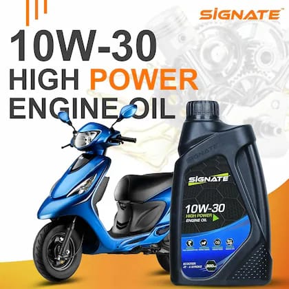 Signate 10W30 4T Scooter Engine Oil | Power Formula For High Performance (800 ml)