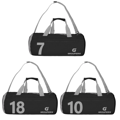 GROUPERS Gym & Travel Duffle Bag Set of 3 | Premium Multipurpose Duffel Bags for Men & Women-Black GROUPERS Gym & Travel Duffle Bag Set of 3 | Premium Multipurpose Duffel Bags for Men & Women-Black