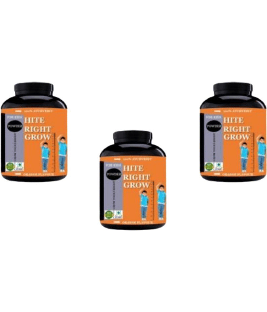 Hindustan Herbal HITE RIGHT GROW (ONLY FOR KIDS) 0.3 kg Powder Pack of 3