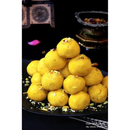 Traditional Besan Ladoo - 500 gm - One box of Besan Ladoo