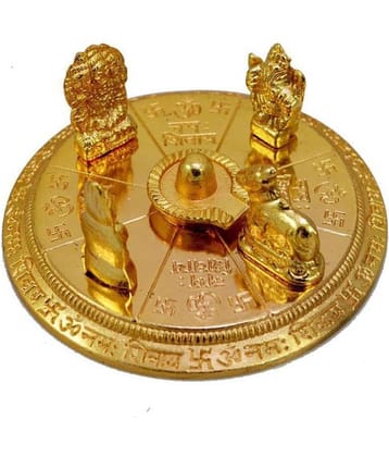Shri Astha Vinayak Brass Shiv Family Idol ( 10 cm )