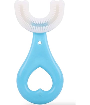 Silicone Tooth Brush Head 360 Degree Cleansing U Shaped Toothbrush for Kids baby, Pack of 1