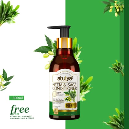 Atulya Neem & Sage Conditioner | Softening and Anti-dandruff - 300ml