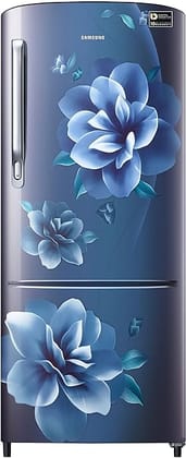Samsung 183 L, 3 Star, Digital Inverter, Direct-Cool Single Door Refrigerator (RR20C2723CU/NL, Camellia Blue, 2023 Model)