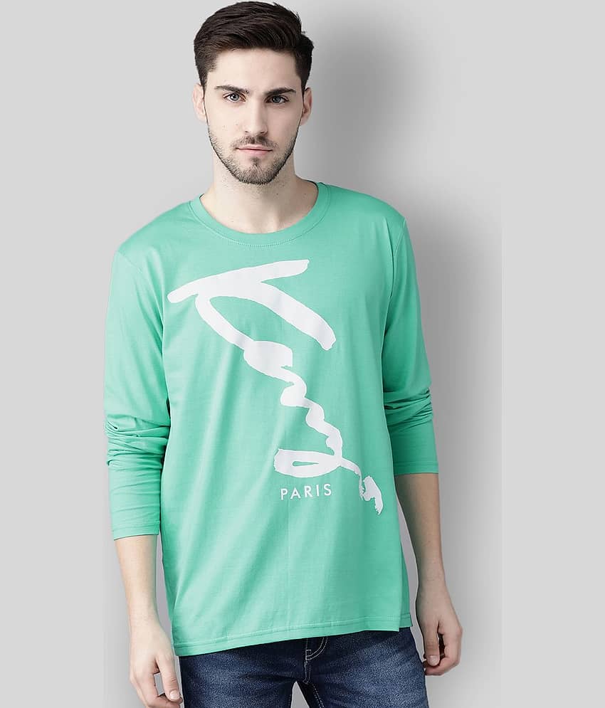 The Dry State - Green Cotton Regular Fit Men's T-Shirt ( Pack of 1 )