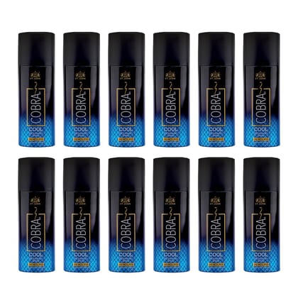 ST.JOHN Cool Deodorant Body Spray for Long Lasting Protection 50ml (Pack of 12)