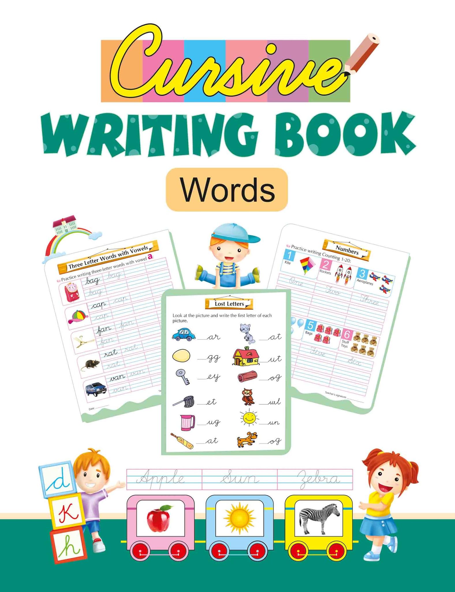 Cursive Writing Book: Words [Paperback] [Jun 01, 2024] LS Editorial Team