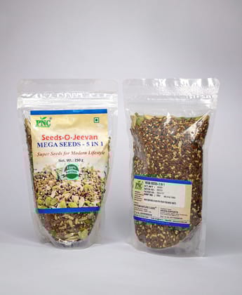 PNC-Pavitram Nature Care Seeds-O-Jeevan Mixed Seeds Organic 250Gms Each Pack of 2