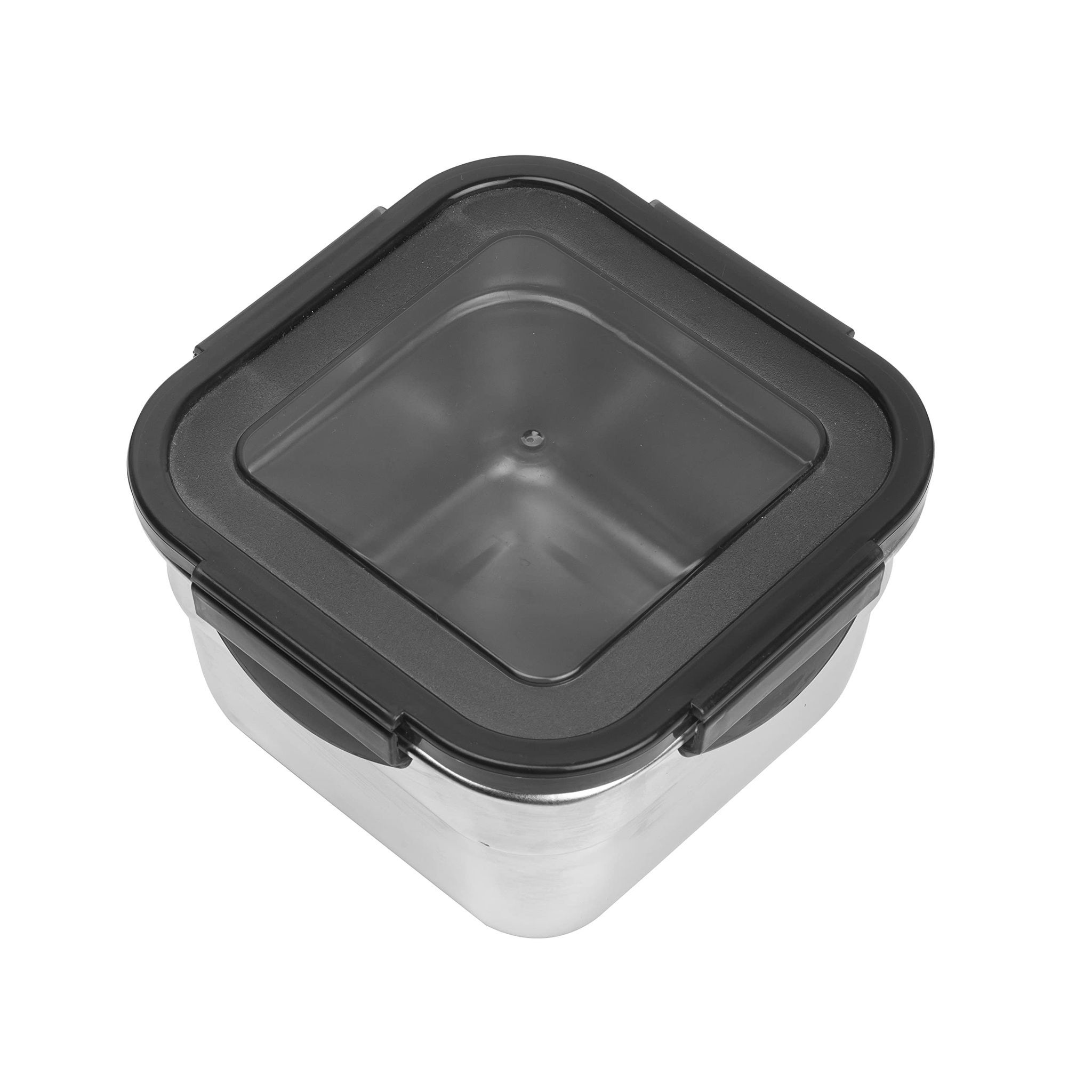 Femora High Steel Square Container Airtight Leakproof Unbreakable Storage Container/Lunch Box - 750 ml/gm - Set of 3