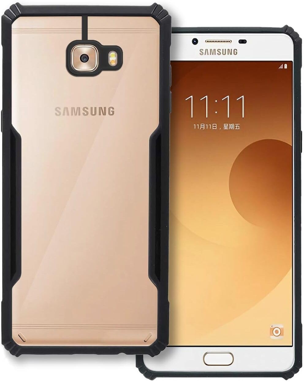 PLUGTECH Slim Shockproof Case | Matte Black Soft | Drop Protection | Precise Cutouts | Premium Mobile Cover for Samsung Galaxy C9 Pro