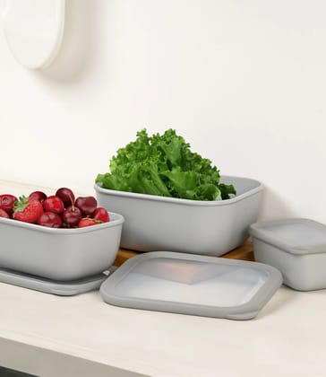Modi Care Kitchen Solutions Stackable Airtight Three Piece Rectangle Container Set