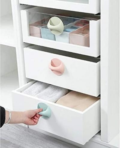 Wholesale Item - SELF ADHESIVE DOOR HANDLES RANDOM COLORS (SET OF 2) - MOQ 61 Pieces