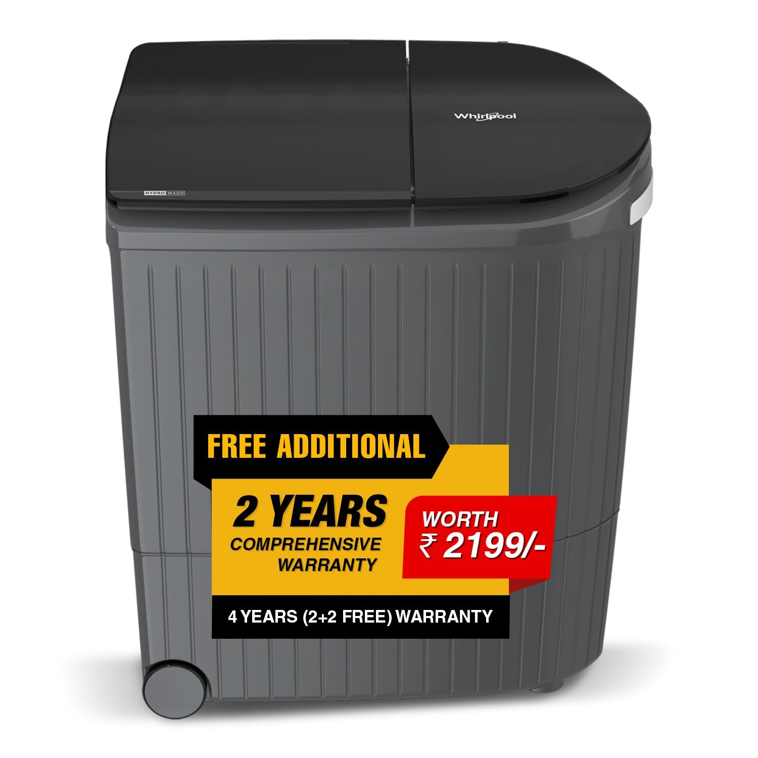 Whirlpool 9 Kg 5 Star Semi-Automatic Top Loading Washing Machine (HYDROWASH ELITE 9.0 MIDNIGHT GREY(10YR), 3D Wave Technology) Whirlpool 9 Kg 5 Star Semi-Automatic Top Loading Washing Machine (HYDROWASH ELITE 9.0 MIDNIGHT GREY(10YR), 3D Wave Technology)