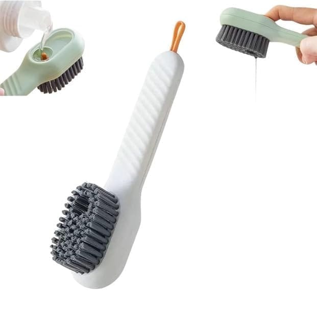 Generic Pack of 3 Soap Dispensing Cleaning Brush (Multicolor)-PID66921