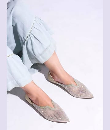JM Looks Silver Women's Casual Ballerinas