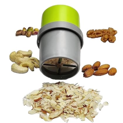 Delhi Deals Hub Manual Dry Fruit Chopper Stainless Steel Blades Pack of 1