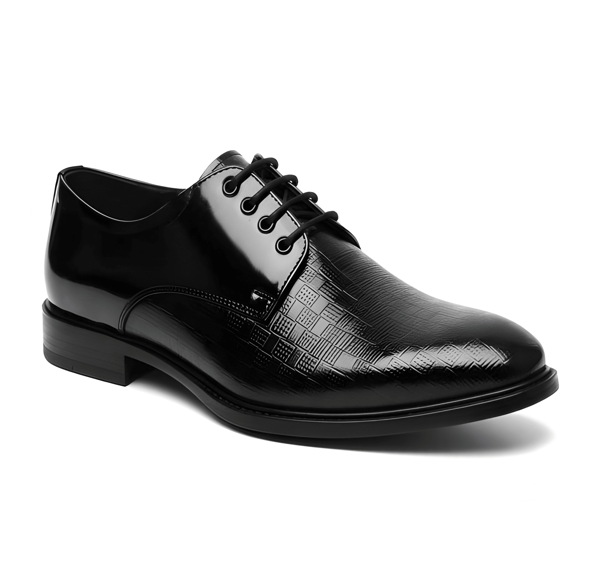 WUGO::Latest Classic Black Oxford Formal Shoes for Men & Boys | Premium Lace-Up Office Wear Shoes | Classic Design, Comfortable Fit & Durable Finish for Daily Business Use