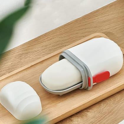 DHRUVINSRI Stylish and Practical Soap Box with Secure Seal and Leakproof, Stylish for Home, Bathroom, Hiking, Travel, Camping Capsule Box (1 Pc)