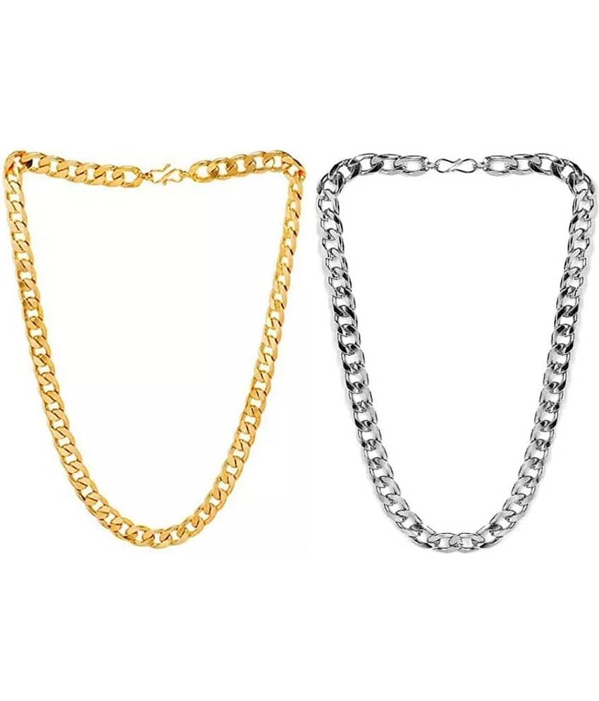 Astrodidi Gold Plated Alloy Chain ( Pack of 2 )