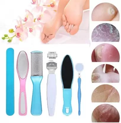 Elecsera Pedicure Tools For Feet - Footfile Kit, Foot Scrubber