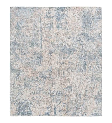 Neu Looms Handmade Viscose Wool Anti-Skid Rug for Bedroom, Living Room, Nursery, Dorm, Playroom & Reading Area (Size 6x9 Feet, Blue-Beige) Neu Looms Handmade Viscose Wool Anti-Skid Rug for Bedroom, Living Room, Nursery, Dorm, Playroom & Reading Area (Size 6x9 Feet, Blue-Beige)