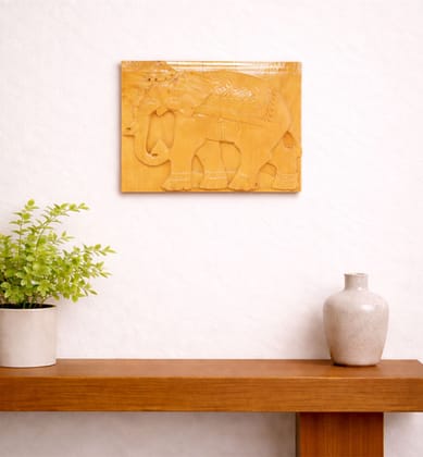 Hand-Carved Wooden Elephant Figurine (Small Size) Hand-Carved Wooden Elephant Figurine (Small Size)