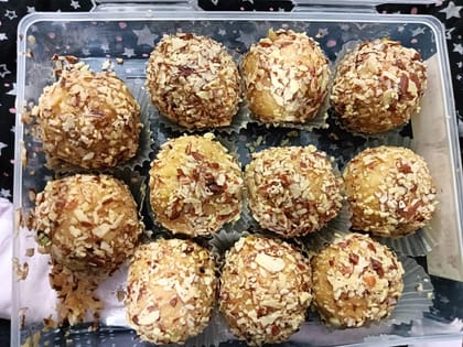 Mom's Magic Dink Ladoo Edible Gum Dry Fruit Sweet 500g | Gond Laddu Energy Booster for New Mothers Mom's Magic Dink Ladoo Edible Gum Dry Fruit Sweet 500g | Gond Laddu Energy Booster for New Mothers