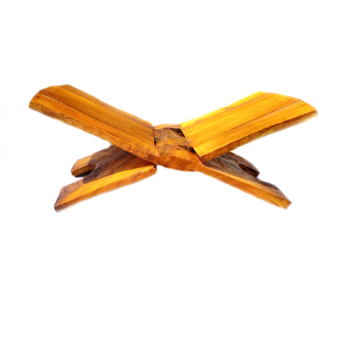 MAYAPURI Bhagavad Geeta Holder/Handmade Wooden Book Folding Stand Rehal for Religious Holy Books (12 Inch)