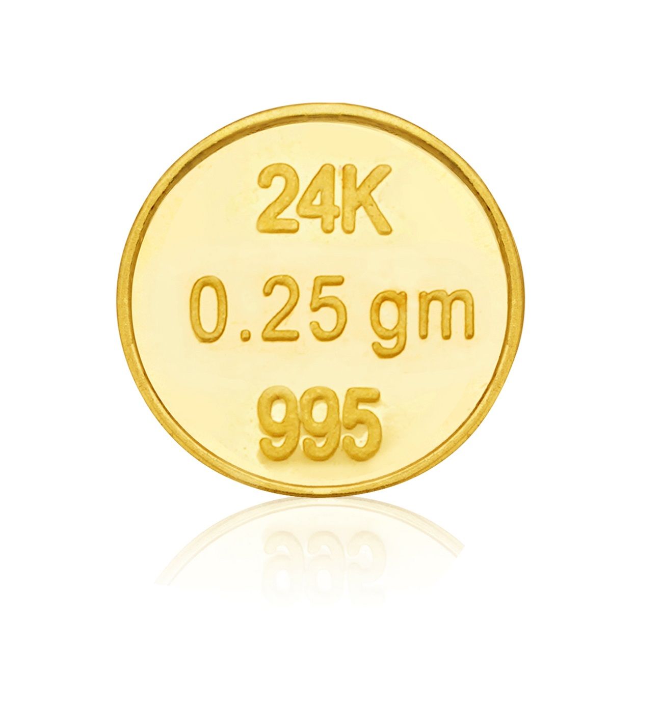 Dvara SmartGold Round Gold Coin (24K) 0.25 Gms