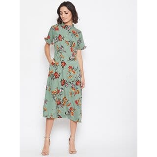 Purys Women Multicolor Fit & Flare Dress