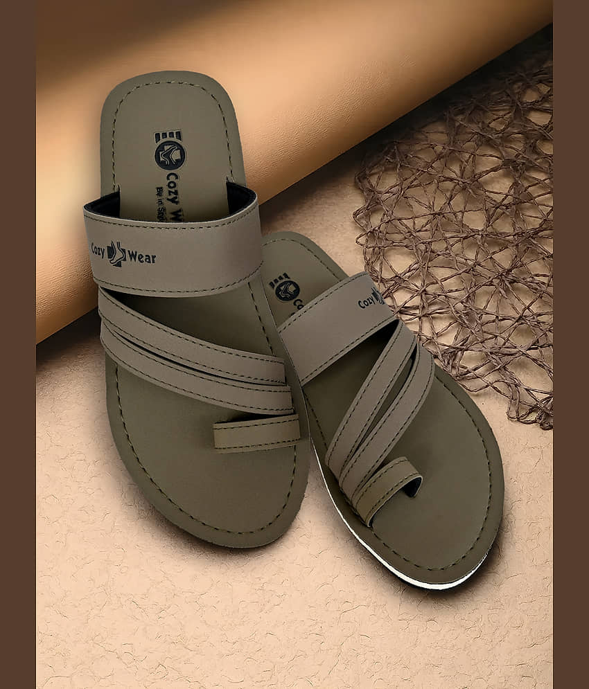 Cozy Wear Green Men's Daily Slipper