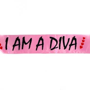 I'M A DIVA Satin Sash