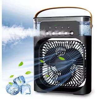 Portable Fan 5 Speed Settings Green (Black)