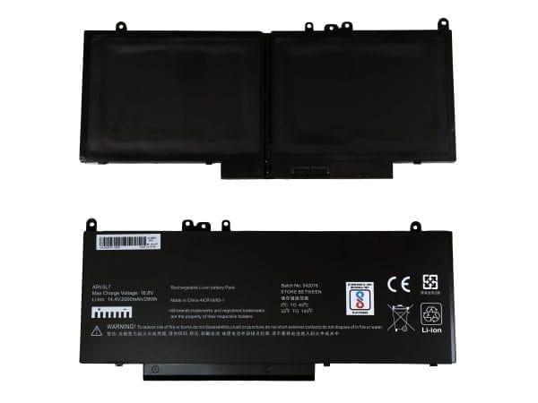 Laptop Battery For DELL&nbsp;6MT4T– Latitude E5450, E5470, E5550, E5570, Laptop, 7.6V 3 Cells 6000mAh – Compatible