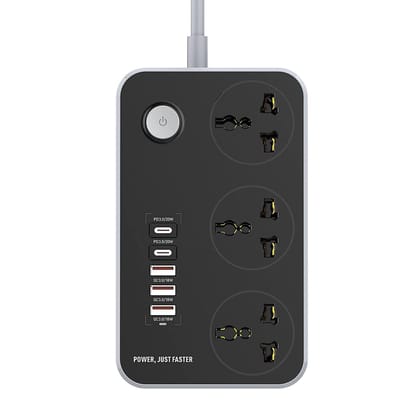 Extension Board with USB Ports 2500W Extension Fire Resistant 3 Socket with 38W 3 USB & 20W Fast 2 Type C Ports Fast Charger Heavy Duty & Universal Surge Protection Sockets with 2 Miter Wire Extension Board with USB Ports 2500W Extension Fire Resistant 3 Socket with 38W 3 USB & 20W Fast 2 Type C Ports Fast Charger Heavy Duty & Universal Surge Protection Sockets with 2 Miter Wire