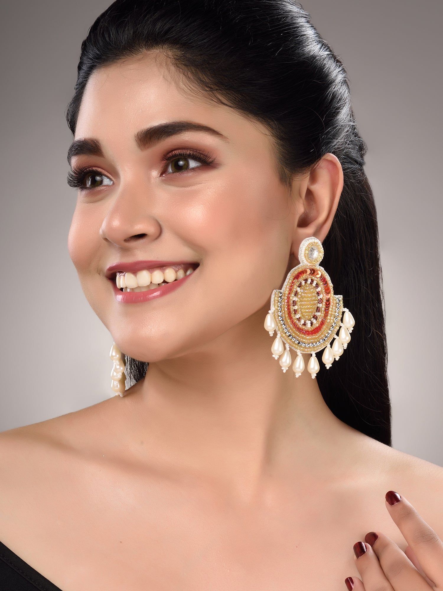 Multi Contemporary Drop Earrings