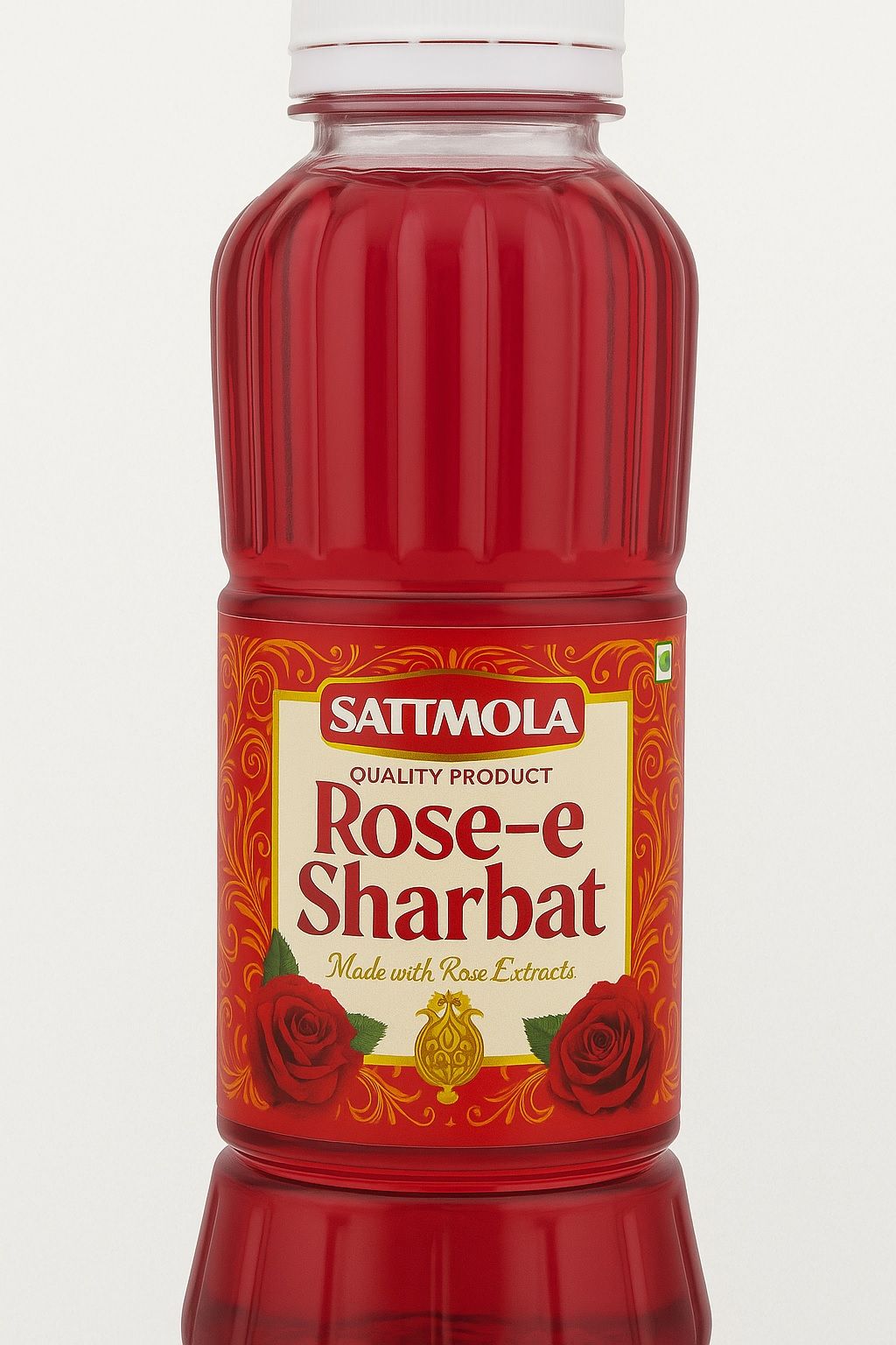 Sattmola Rose-e-Sharbat - 750ml | Made with Natural Rose Extracts