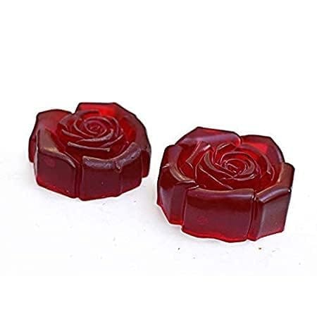 GlowMe Natural Organic Handmade Rose Red Soaps Face and Bath Soap (For Skin Brightening, Moisturising,Smoothening,Deep Cleansing| Promotes Even Skin Tone,Gently Removes Dirt and Oil)