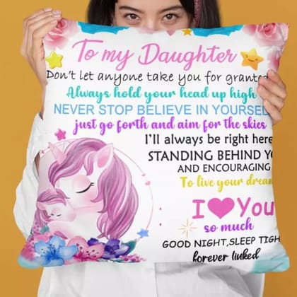 Arni Arts Forever Linked Inspirational Love Cushion Cover 16x16 Inch
