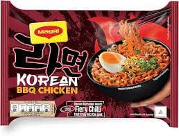 Maggi Korean BBQ, Easy to Cook, Chicken Instant Noodles Maggi Korean BBQ, Easy to Cook, Chicken Instant Noodles