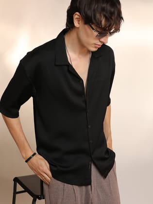 Solid Crinkle Oversized Shirt Solid Crinkle Oversized Shirt