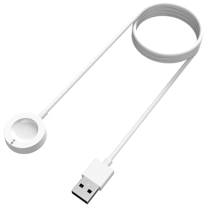 Sounce Charger Compatible with Fossil Gen 4, Gen 5, Skagen falster 2, Misfit Vapor 2 - USB Charging Cable 3.3ft 100cm PVC Material and Copper Wire - Smartwatch Accessories(White)