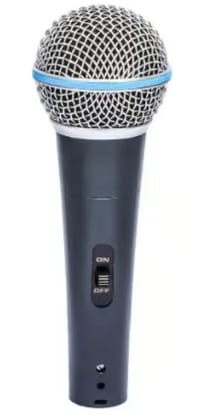 Professional Wired Handheld Dynamic Microphone, Cardioid Vocal Mic With 3-pin Xlr to 6.35mm Audio Cable, Microphone Clip, and Zipper Pouch for Karaoke Singing, Stage, Speaking