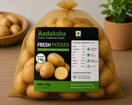 Potato (Aloo / Batata)  ( Medium Size - 1 Kg)