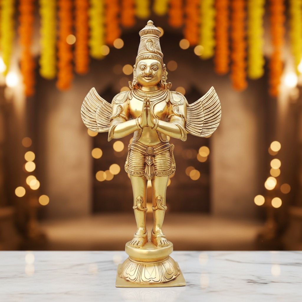 Brass Garuda Dev Premium God Idol, Height : 22 Inch (BSMAS1627 C)