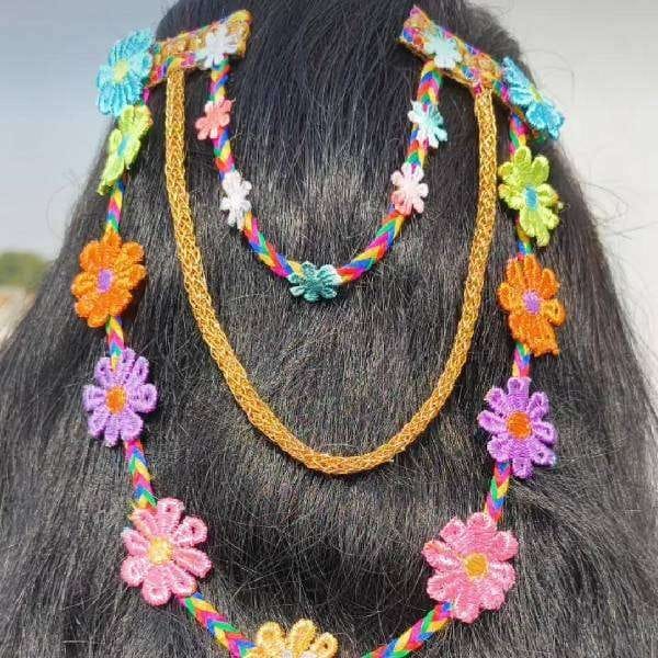 Stylish Hair Pin Multi Colour Festive Handmade Accessory
